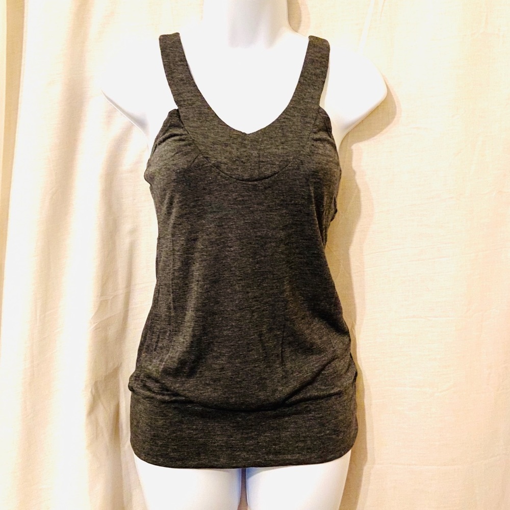 DNA Couture Gray v-neck tank top